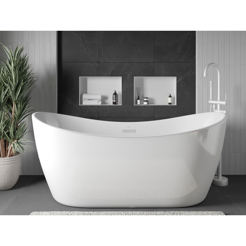 Mexen X-Wall-NR vestavná police bez lemu 45 x 30 cm, bílá - 1921453010