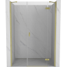 Mexen Mist-H sprchové dveře pravé otevírací 130 cm, transparentní, zlaté kartáčované - 8A5-130-001-55-00-P