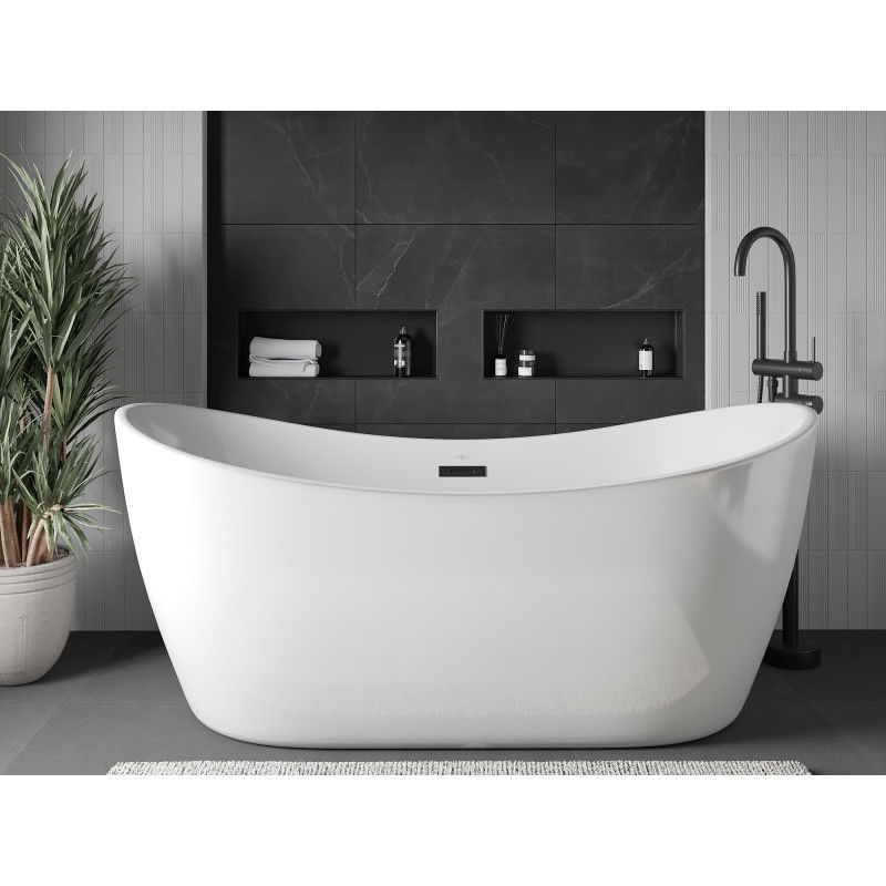 Mexen X-Wall-NR výklenková polička bez obruby 60 x 20 cm, černá - 1971602010