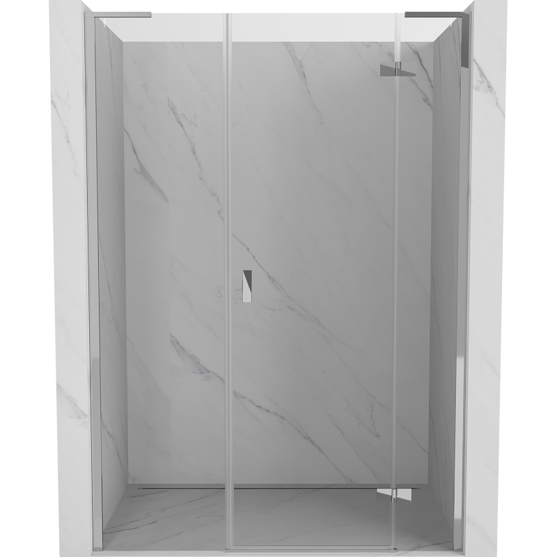 Mexen Mist-H L sprchové dveře pravé 155 cm, transparentní, chrom - 8A5L-155-001-01-00-P