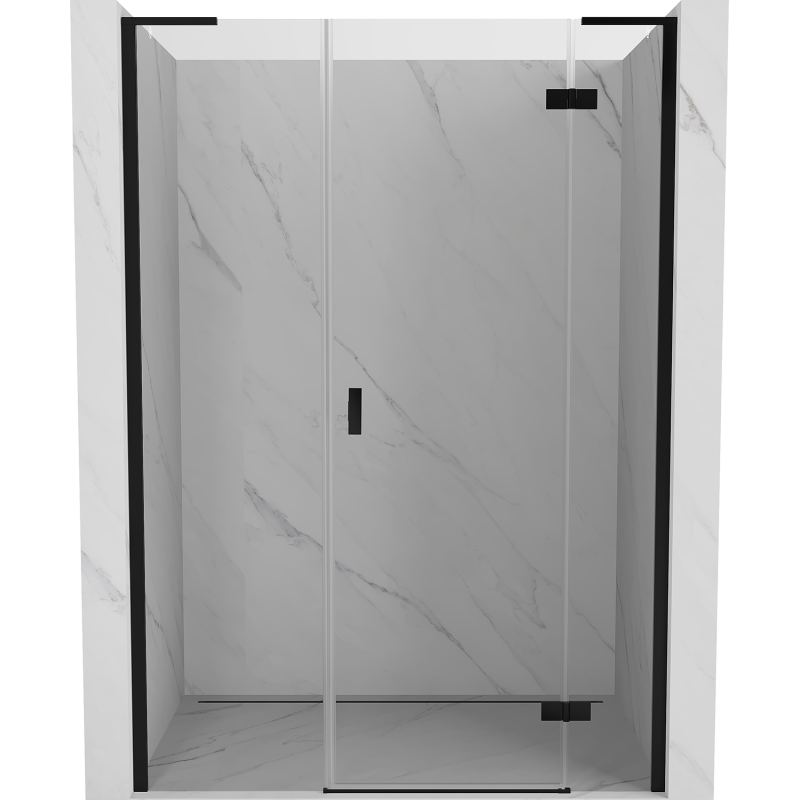 Mexen Mist-H L sprchové dveře otočné pravé 120 cm, transparentní, černé - 8A5L-120-001-70-00-P