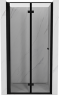 Mexen Mist-F sprchové dveře skládací levé 70 cm, černý rámeček, černé - 8A6-070-000-70-70-L