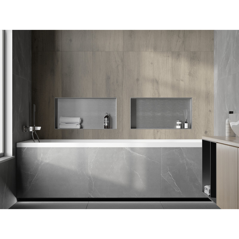 Mexen X-Wall-NR nástěnná police bez límce 60 x 30 cm, inox - 1911603010