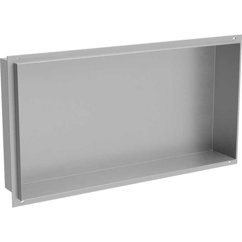 Mexen X-Wall-NR výklenková police bez lemu 60 x 30 cm, inox - 1911603010