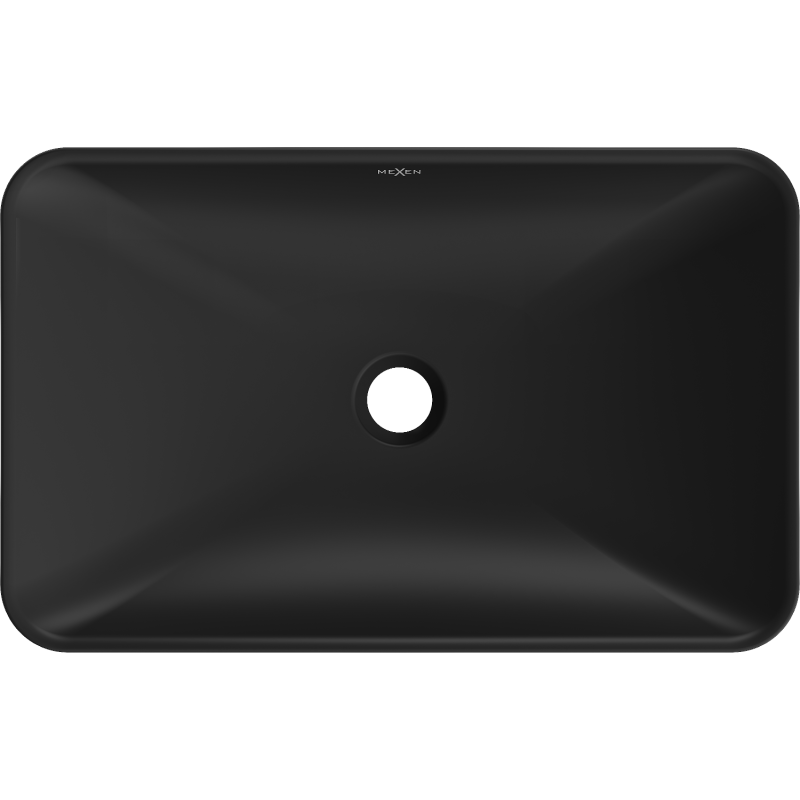 Mexen Avila umyvadlo na desku 58 x 37 cm, černá matná - 21115585