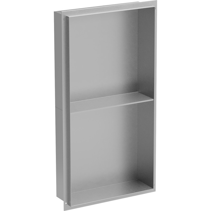 Mexen X-Wall-NR nástěnná police bez obruby s policí 60 x 30 cm, inox - 1911603010S