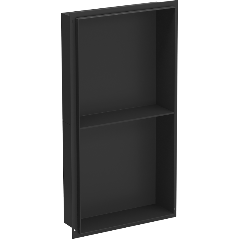 Mexen X-Wall-NR výklenková police bez lemu s policí 60 x 30 cm, černá - 1971603010S