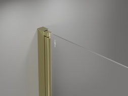 Mexen Mist-F sprchové dveře skládací pravé 110 cm, transparentní, zlaté - 8A6-110-000-50-00-P