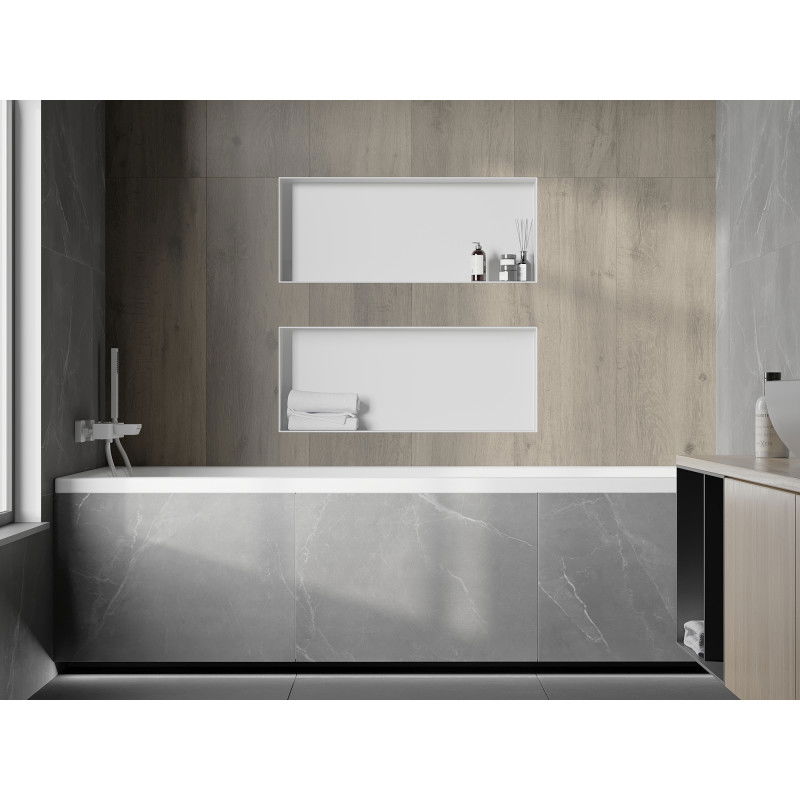 Mexen X-Wall-NR nástěnná polička bez límce 75 x 30 cm, bílá - 1921753010