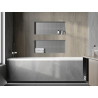 Mexen X-Wall-NR nástěnná police bez lemu 75 x 30 cm, inox - 1911753010