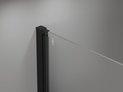 Mexen Mist-F skládací sprchové dveře pravé 60 cm, černý rámeček, černé - 8A6-060-000-70-70-P