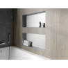 Mexen X-Wall-NR nástěnná police bez lemu 75 x 30 cm, inox - 1911753010