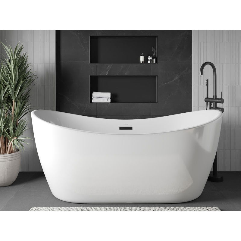 Mexen X-Wall-NR výklenková police bez límce 75 x 30 cm, černá - 1971753010