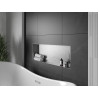 Mexen X-Wall-NR výklenková police bez lemu 90 x 30 cm, inox - 1911903010