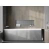 Mexen X-Wall-NR výklenková police bez lemu 90 x 30 cm, inox - 1911903010