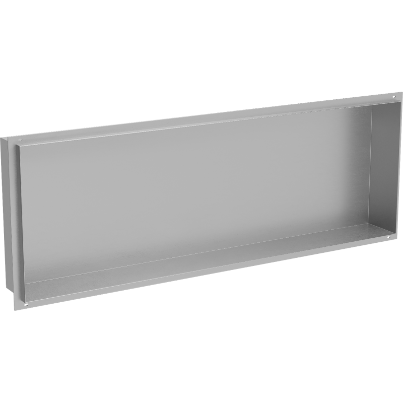 Mexen X-Wall-NR výklenková police bez lemu 90 x 30 cm, inox - 1911903010