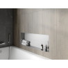 Mexen X-Wall-NR výklenková police bez lemu 90 x 30 cm, inox - 1911903010