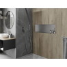 Mexen X-Wall-NR výklenková police bez lemu 90 x 30 cm, inox - 1911903010
