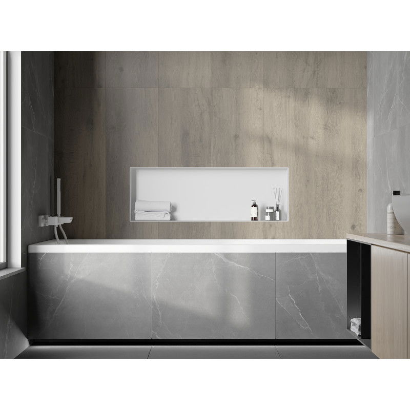 Mexen X-Wall-NR zapuštěná police bez límce 90 x 30 cm, bílá - 1921903010