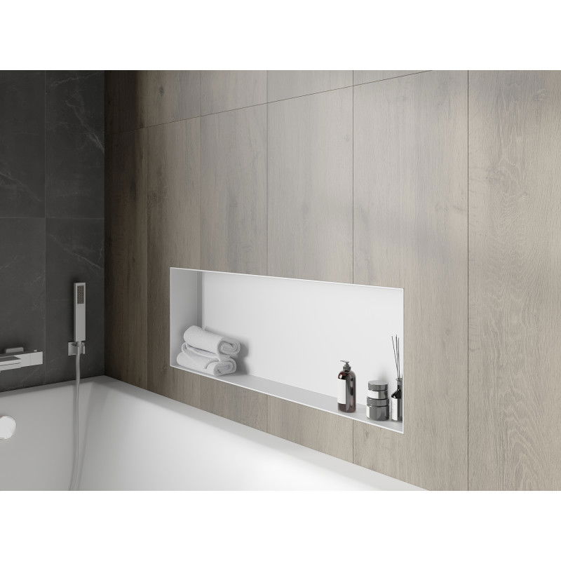 Mexen X-Wall-NR zapuštěná police bez límce 90 x 30 cm, bílá - 1921903010