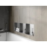 Mexen X-Wall-NR nástěnná police bez límce s policí 90 x 30 cm, inox - 1911903010S