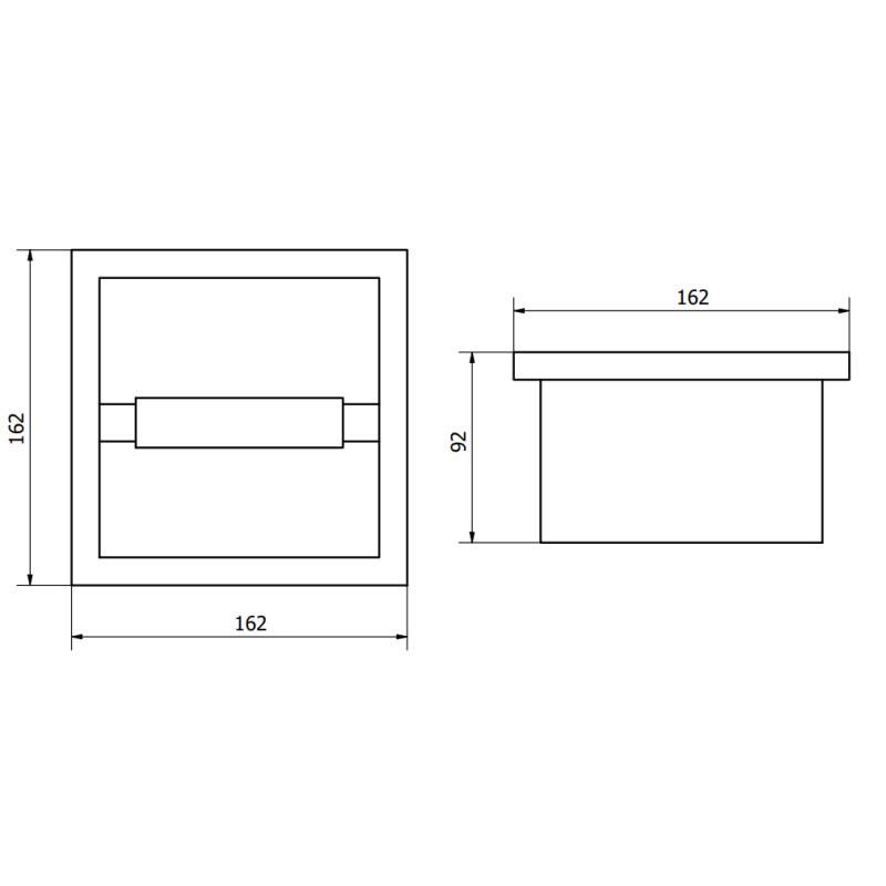 Mexen X-Wall-P držák toaletního papíru, bílý - 1923