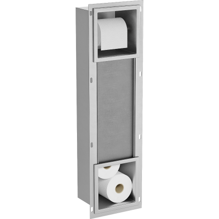 Mexen X-Wall-BP držák na toaletní papír se zásobníkem, nerez - 1914