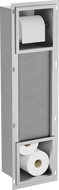 Mexen X-Wall-BP držák na toaletní papír s magazínem, inox - 1914