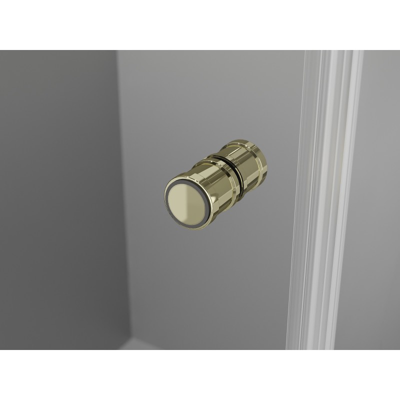 Mexen Mist-F Duo skládací sprchová kabina pravá 85 x 95 cm, transparentní, zlatá - 8A6-085L-095P-50-00