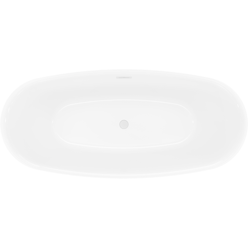 Mexen Luvo Slim volně stojící vana 170 x 75 cm, bílá, bílý přepad - 52801707500-20