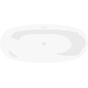 Mexen Luvo Slim volně stojící vana 170 x 75 cm, bílá, bílý přepad - 52801707500-20
