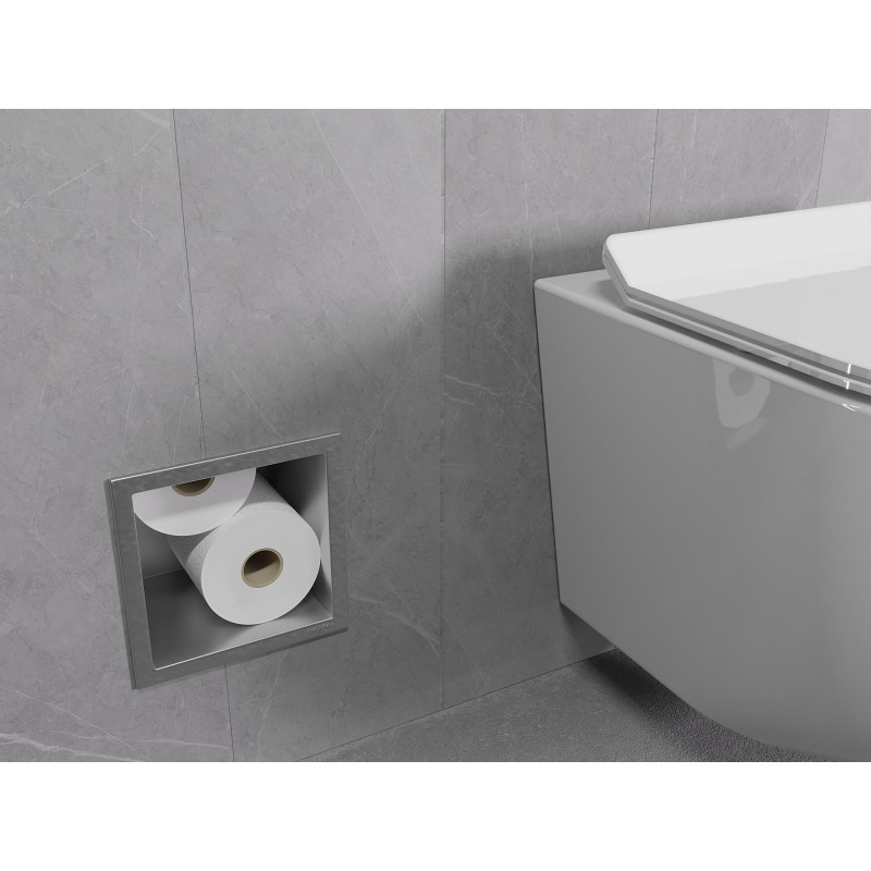 Mexen X-Wall-B zásobník na toaletní papír, inox - 1915