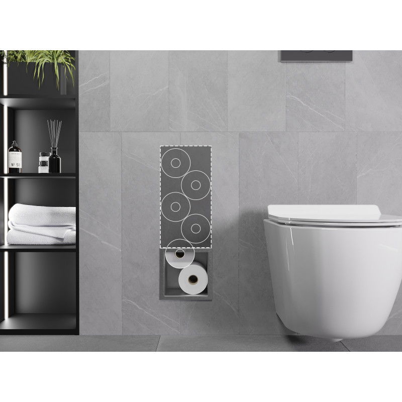 Mexen X-Wall-B držák na toaletní papír, inox - 1915