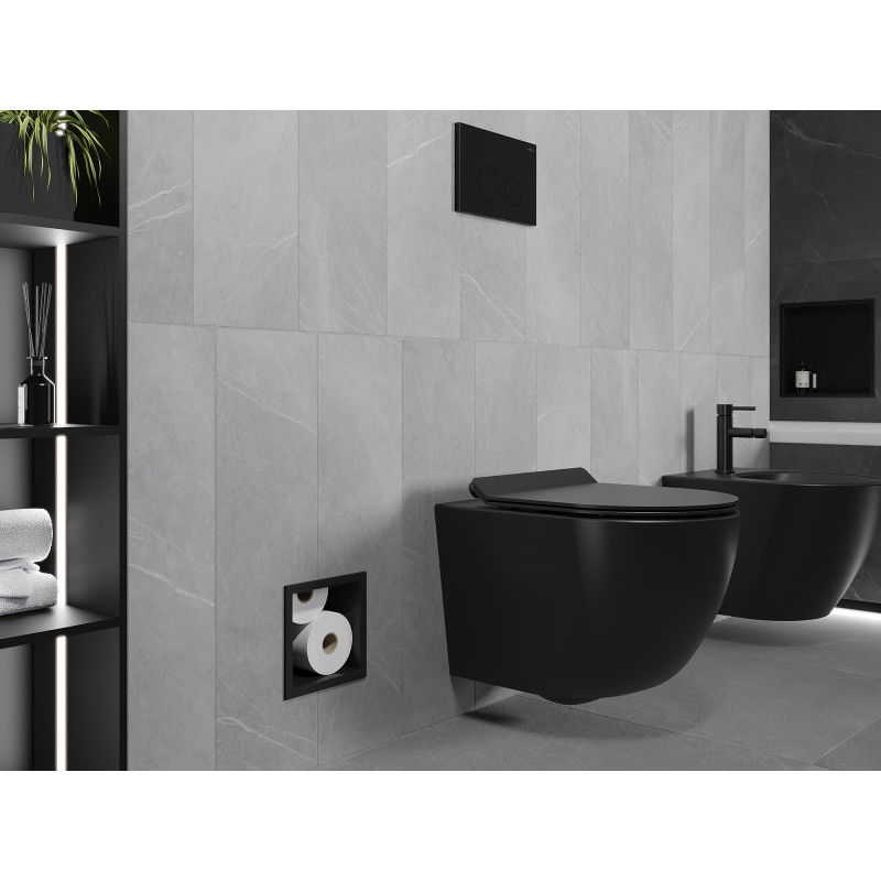 Mexen X-Wall-B zásobník na toaletní papír, černý - 1975