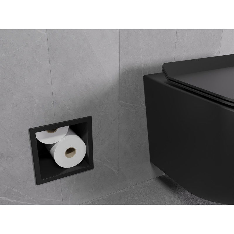 Mexen X-Wall-B zásobník na toaletní papír, černý - 1975