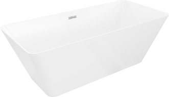 Mexen Velo Slim volně stojící vana 170 x 75 cm, bílá, přepad chrom - 52811707500-01