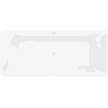 Mexen Velo Slim volně stojící vana 170 x 75 cm, bílá, bílý přepad - 52811707500-20