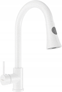 Mexen Elia kuchyňská baterie, bílá s tečkami - 670101-26