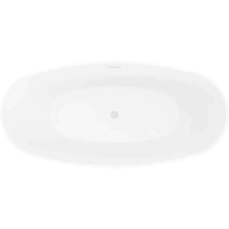 Mexen Olea volně stojící vana vzor 170 x 80 cm, bílá, bílý přepad - 52821708000-20
