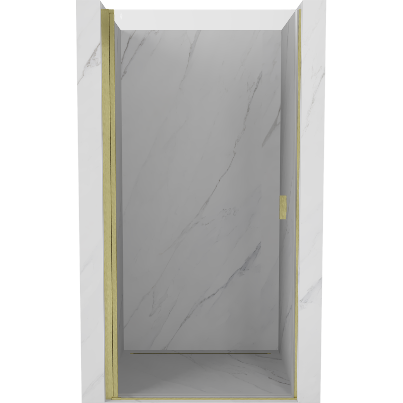 Mexen Mist-B sprchové dveře otočné 75 cm, transparentní, zlaté kartáčované - 8A2-075-000-55-00