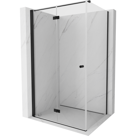 Mexen Mist-F sprchový kout skládací levý 110 x 90 cm, transparentní, černý - 8A6T-110-090-70-00-L
