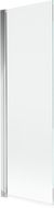 Mexen Mist vanová zástěna 1-křídlová 60 x 150 cm, transparentní, chrom - 8A9-060-001-01-00