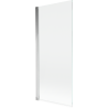 Mexen Mist sprchová zástěna 1-křídlová 80 x 150 cm, transparentní, chrom - 8A9-080-001-01-00