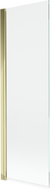 Mexen Mist vanová zástěna jednokřídlá 60 x 150 cm, transparentní, zlatá - 8A9-060-001-50-00