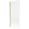 Mexen Mist vanová zástěna 1-křídlá 80 x 150 cm, transparentní, zlatý kartáčovaný - 8A9-080-001-55-00