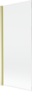 Mexen Mist vanová zástěna 1-křídlá 80 x 150 cm, transparentní, zlatý kartáčovaný - 8A9-080-001-55-00