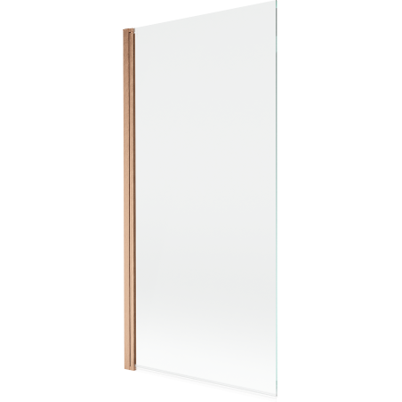 Mexen Mist vanová zástěna 1-křídlová 90 x 150 cm, transparentní, kartáčovaná měď - 8A9-090-001-65-00