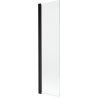 Mexen Mist vanová zástěna 1-křídlová 50 x 150 cm, transparentní, černá - 8A9-050-001-70-00