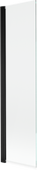 Mexen Mist vanová zástěna 1-křídlová 50 x 150 cm, transparentní, černá - 8A9-050-001-70-00
