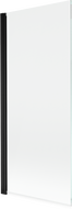 Mexen Mist paravan do vany 1-křídlový 80 x 150 cm, transparentní, černý - 8A9-080-001-70-00